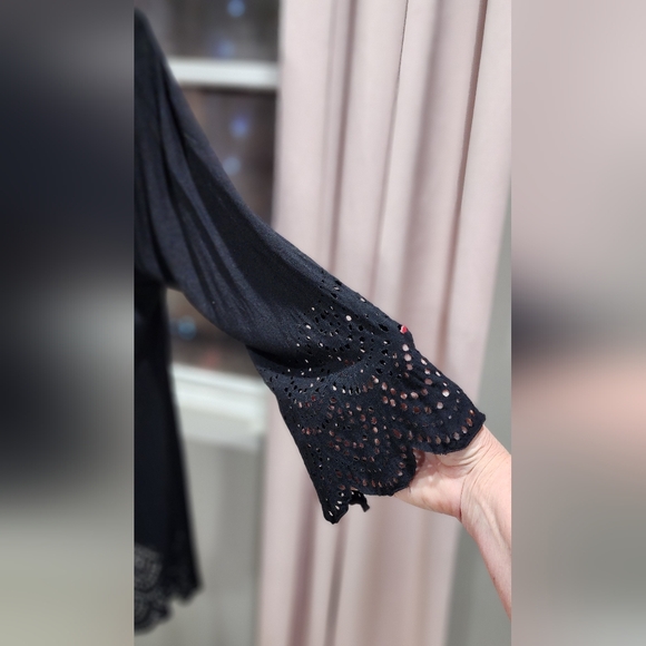 Black Swimsuit Cover-up XL - Picture 2 of 4